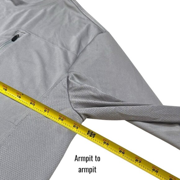 Huk Performance Long Sleeve Shirt Gray Outdoors Fishing Camping Utility XL - Picture 10 of 11